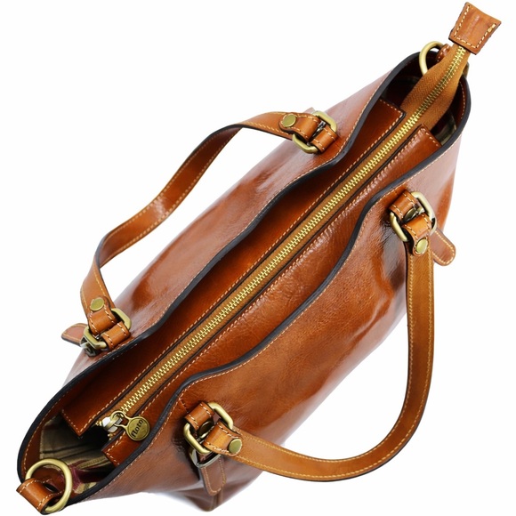 Floto Ischia Italian Leather Shoulder Bag NWT - Picture 5 of 12